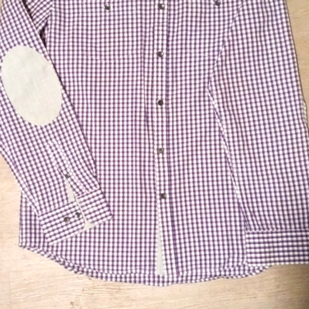 Kenneth Cole Reaction Mens Slim Fit Check Print Button-Down Shirt